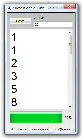 Successione di Fibonacci Successione di Fibonacci di Giuseppe Sottile - giux C\C++