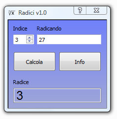 Radici radici di Giuseppe Sottile - giux C\C++