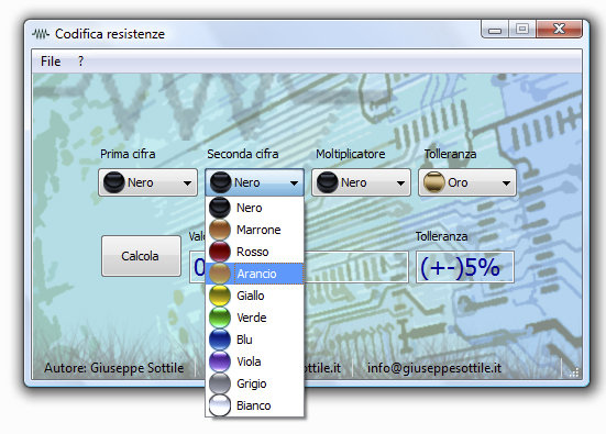 Resistenze resistenze di Giuseppe Sottile - giux C\C++